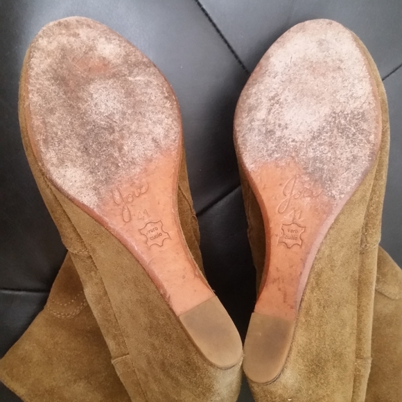 JOIE Oakley Suede Wedge Bootie in Olive, Size 41 - Picture 13 of 15